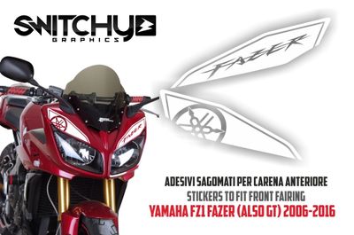 HEADLIGHT STICKERS - YAMAHA FZ1 FAZER - FAZER GT 2006-2016 - WHITE