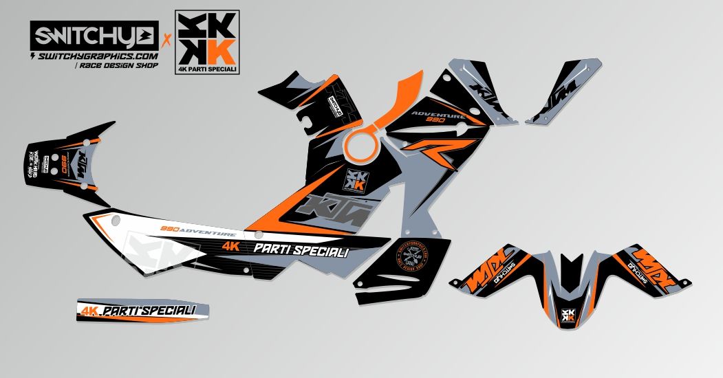 KIT GRAFICHE KTM 950 990 ADVENTURE - R-MAX