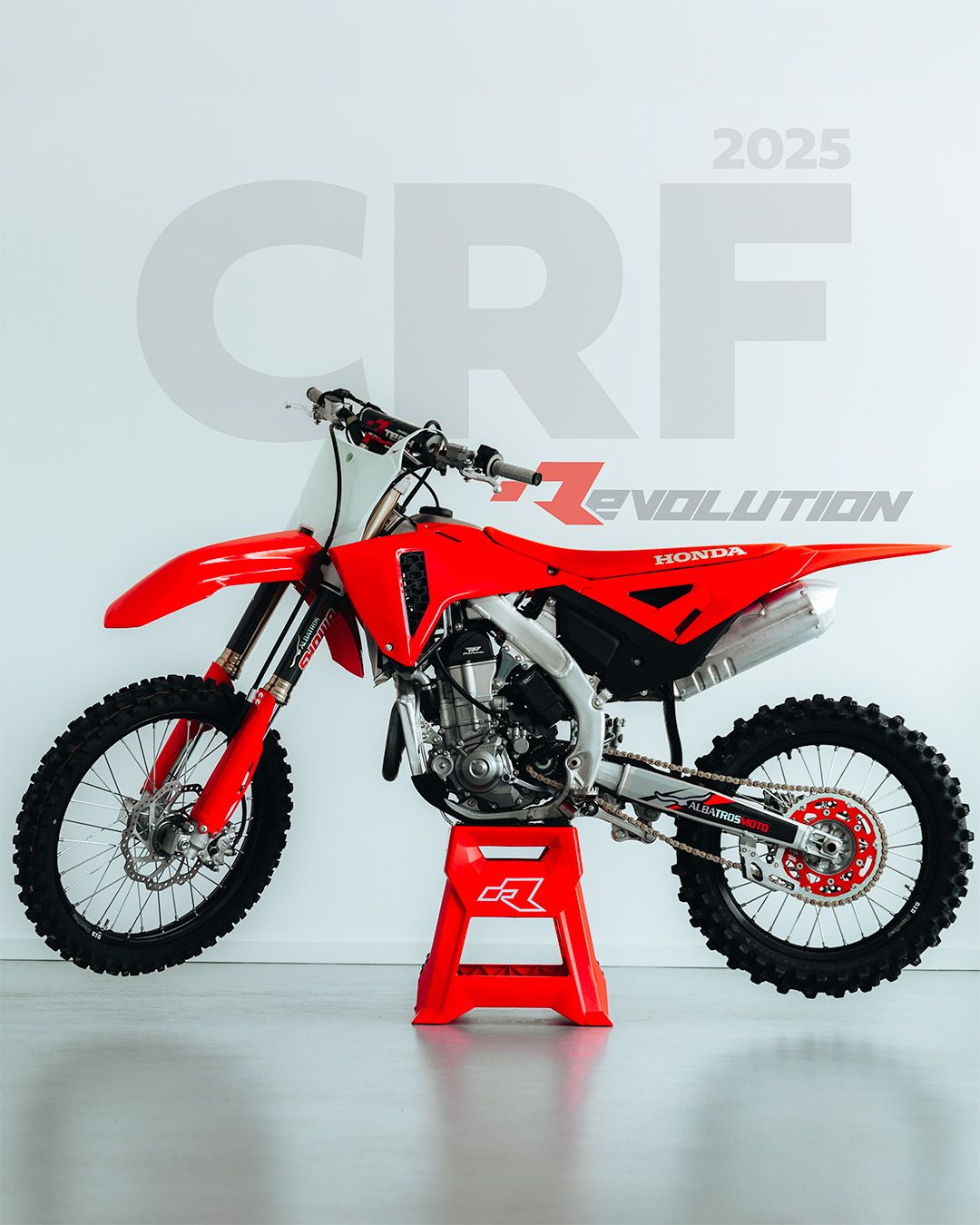 RED PLASTICS KIT REVOLUTION HONDA CRF 2025 - HONDA CRF 250R 450R 2025-2026 compatible