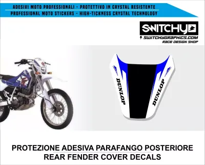YAMAHA TT 600 E/S - ADESIVO PARAFANGO POSTERIORE