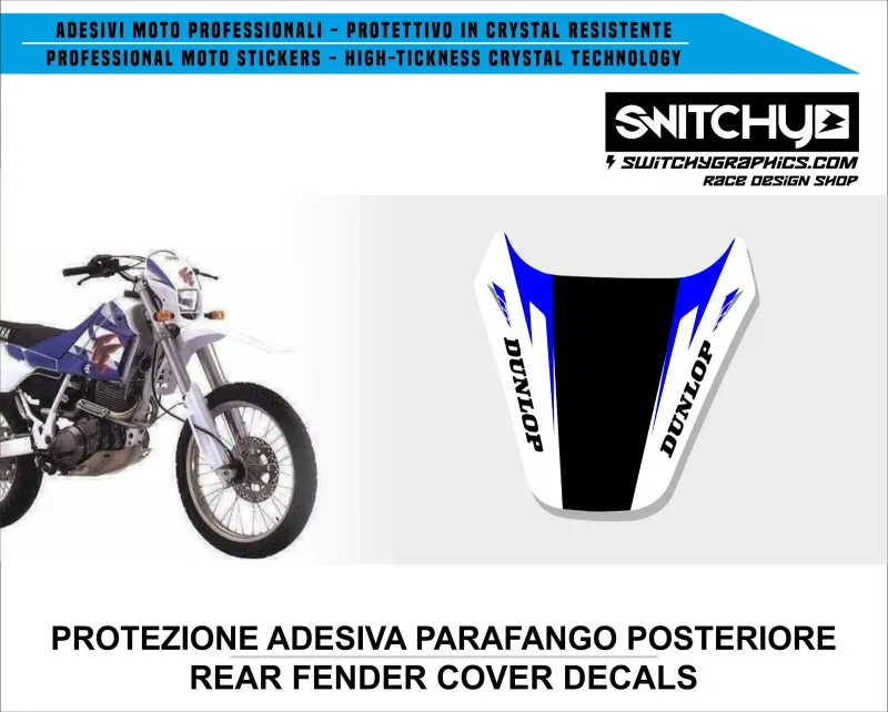 YAMAHA TT 600 E/S - ADESIVO PARAFANGO POSTERIORE