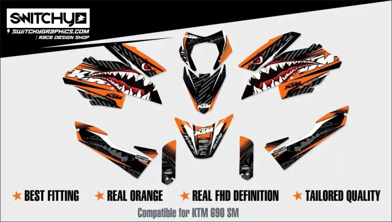 KIT GRAFICHE KTM SM 690 2007 - 2011 - SPITFIRE