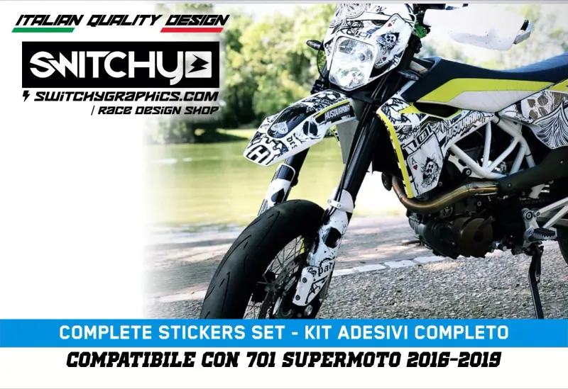 KIT GRAFICHE HUSQVARNA 701 SUPERMOTO - ACE OF SPADES