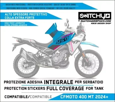 KIT GRAFICHE 450 MT - PROTEZIONE SERBATOIO ZEPHYR BLUE