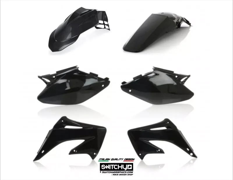 Kit Plastiche Carene Hm Cre 50 2003 2004 2005 Derapage Nero
