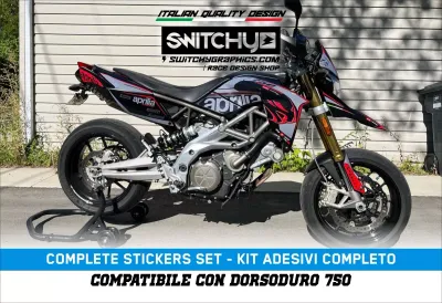 KIT GRAFICHE APRILIA DORSODURO 750 900 - FASTER GREY