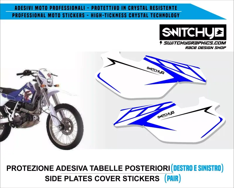 YAMAHA TT 600 E/S - ADESIVI TABELLE POSTERIORI