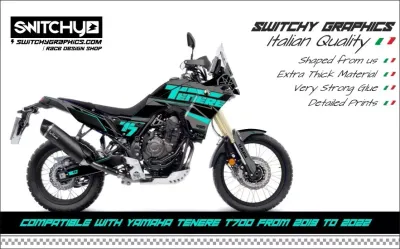 KIT GRAFICHE YAMAHA TENERE T7 - 2019 2024 - T7 RAW TEAL