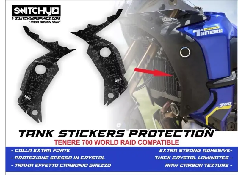 GRAFICHE PROTEZIONE SERBATOIO YAMAHA TENERE 700 WORLD RAID