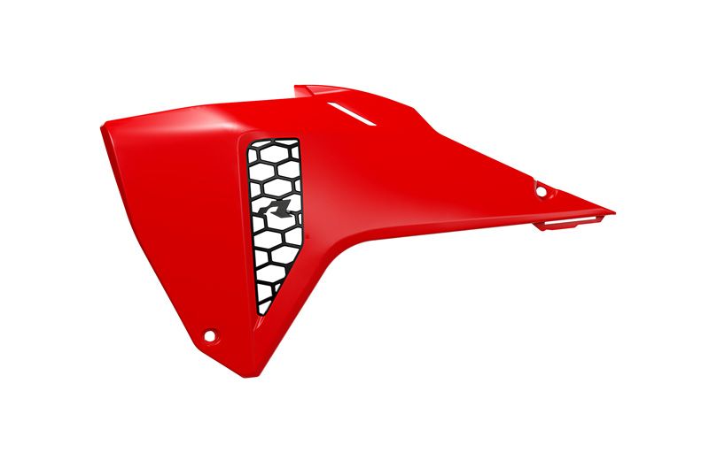 RED RADIATOR SCOOPS PLASTICS KIT REVOLUTION HONDA CRF 2025 - HONDA CRF 250R 450R 2025-2026 compatible