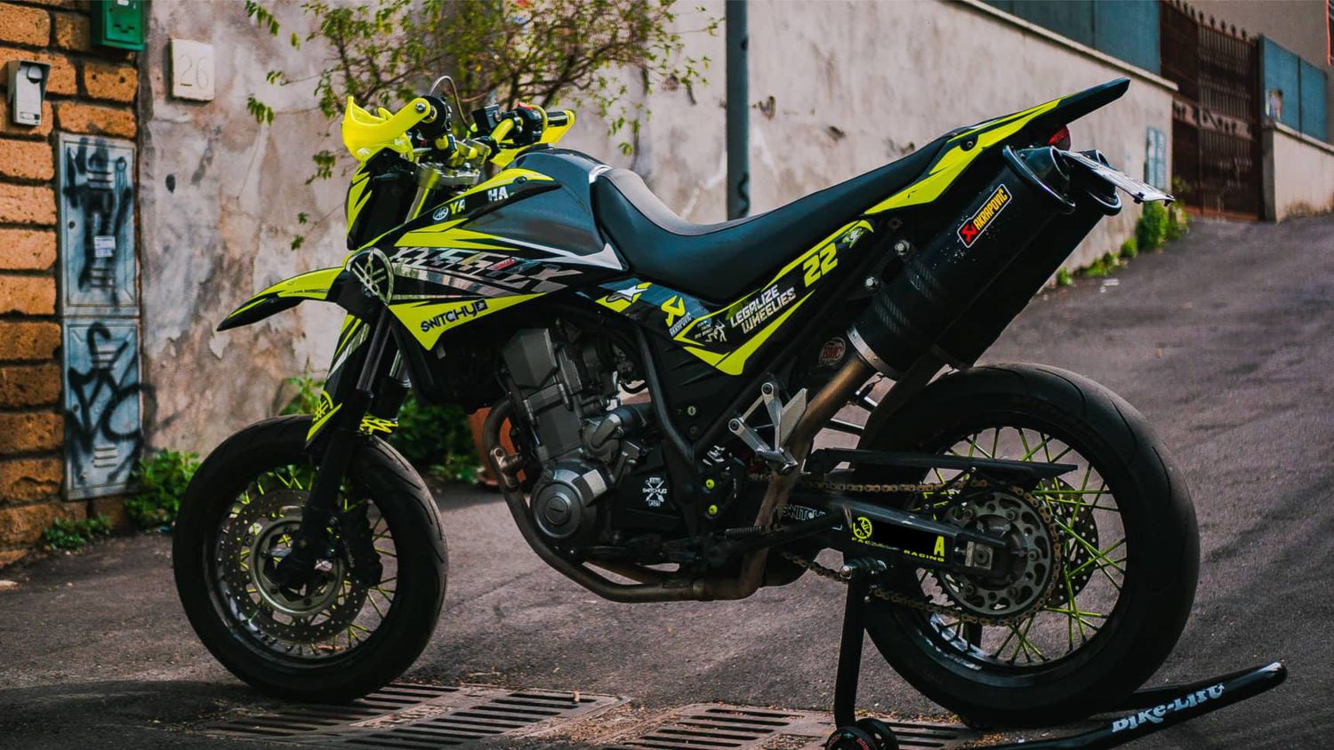 KIT GRAFICHE YAMAHA XT 660 X 2007 - 2019 - LIMITED NEON/CHROME