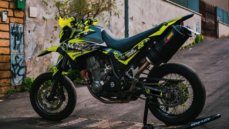 KIT GRAFICHE YAMAHA XT 660 X 2007 - 2019 - LIMITED NEON/CHROME