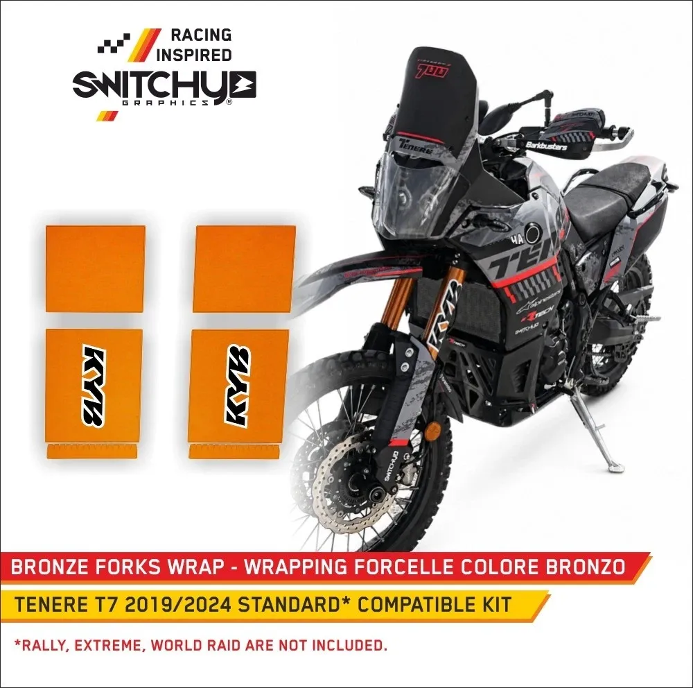 WRAP FORCELLA YAMAHA TENERE T7 - 2019 2024 - COVER COMPLETA FORCELLA KYB - FACTORY LOOK