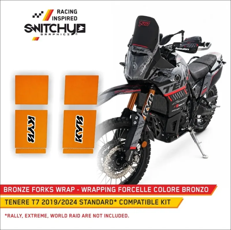 WRAP FORCELLA YAMAHA TENERE T7 - 2019 2024 - COVER COMPLETA FORCELLA KYB - FACTORY LOOK