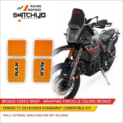 WRAP FORCELLA YAMAHA TENERE T7 - 2019 2024 - COVER COMPLETA FORCELLA KYB - FACTORY LOOK