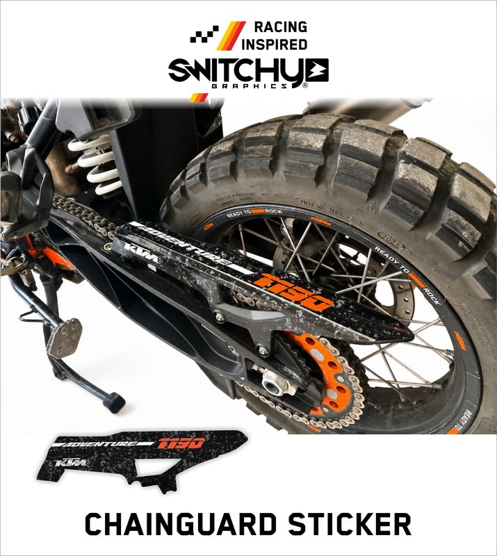 CHAIN GUARD GRAPHIC KIT - KTM 1190 ADVENTURE R 2013 2014 2015 2016