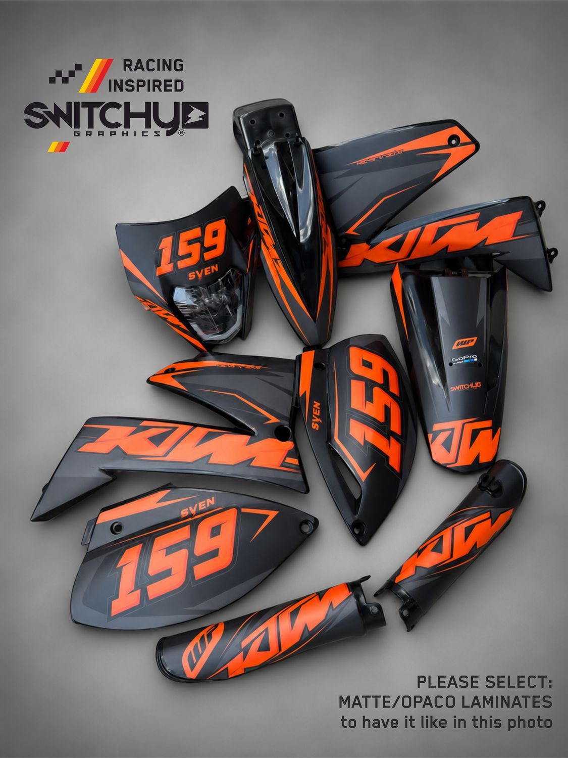 KIT GRAFICHE x KTM LC4 - STEALTH