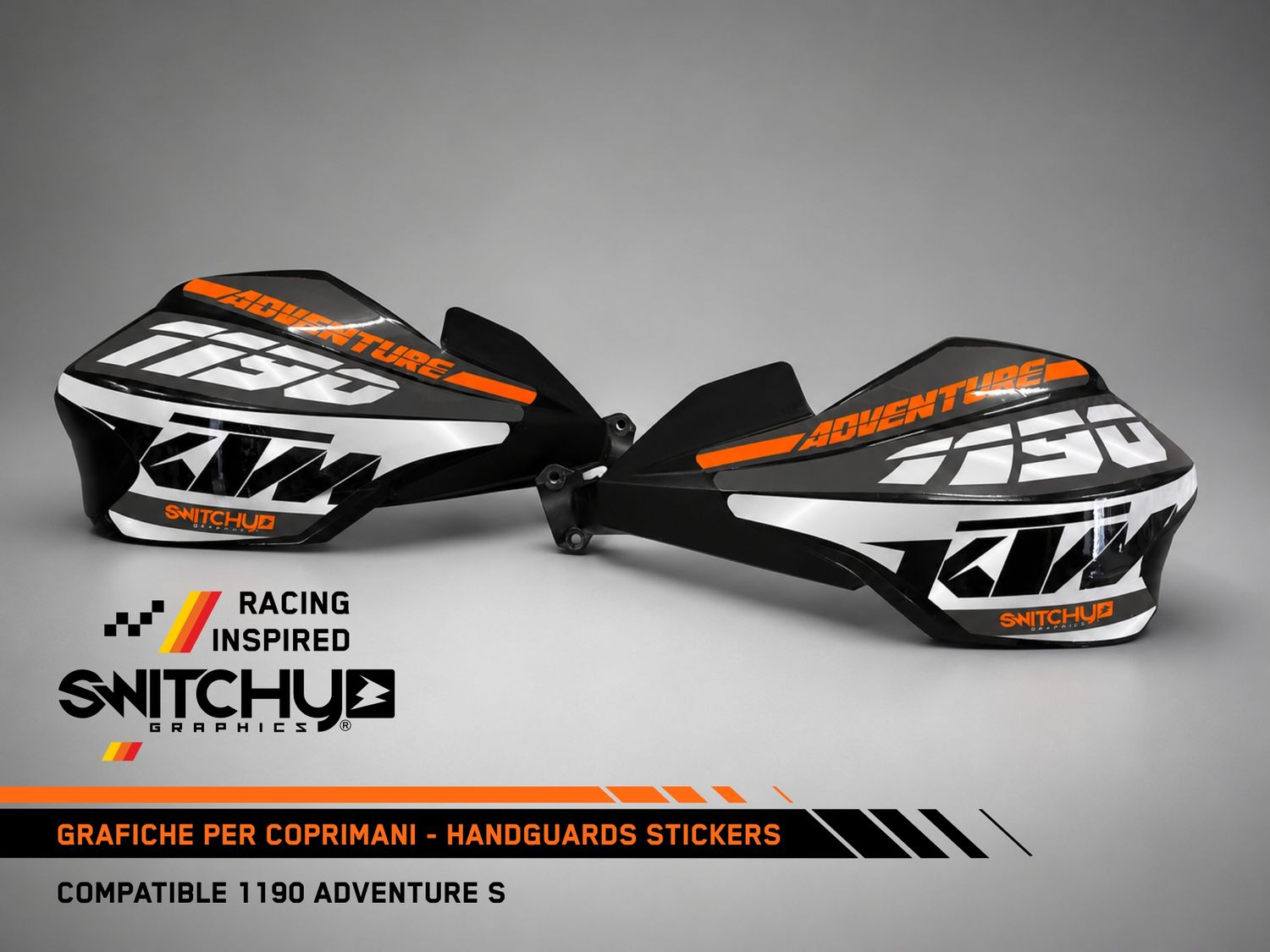 COMPATIBLE HANDGUARDS STICKERS FOR KTM  1090 ADVENTURE R 2017 - 2019