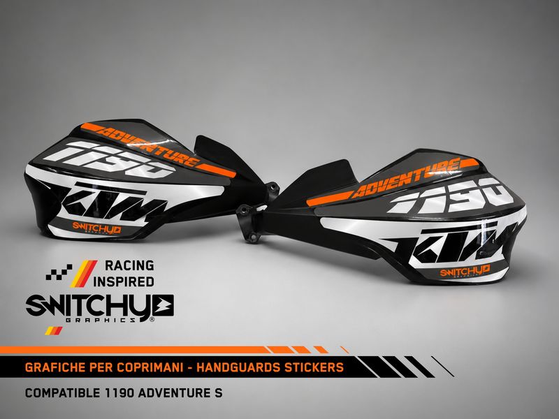 COMPATIBLE HANDGUARDS STICKERS FOR KTM  1090 ADVENTURE R 2017 - 2019