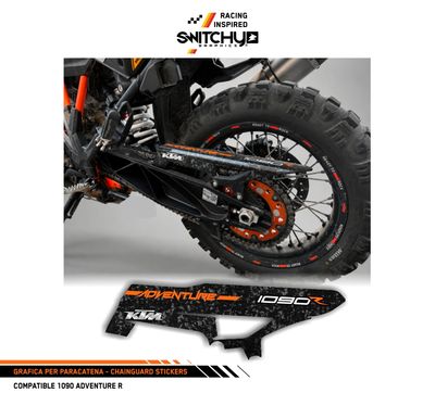 CHAIN GUARD GRAPHIC KIT - KTM 1090 ADVENTURE R 2017 2018 2019