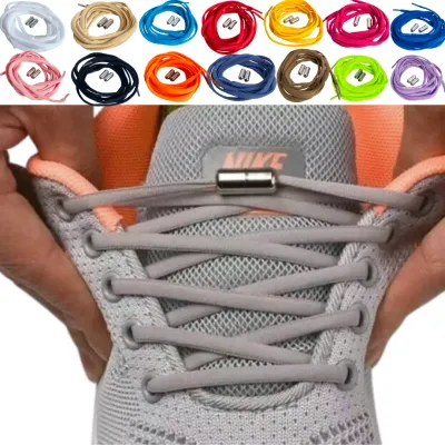 No Tie Elastic Shoe Laces Adult Kids Trainer Lace Lazy Easy No-tie