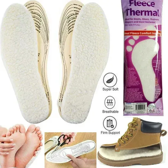 WLLHYF 2 Pair Sheepskin Insole Women Men Thick and Warm Wool Insole WLLHYF 2 Pair Sheepskin Insole Women Men Thick and Warm Wool Insole