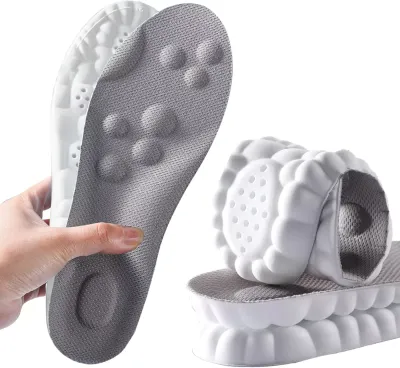 4D Memory Foam Orthopaedic Shoe Insoles Pair For Women Men Comfort Foot Feet