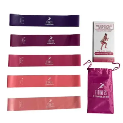 Loop Resistance Bands Exercise Sports Fitness Home Gym Yoga Latex 5pcs Set