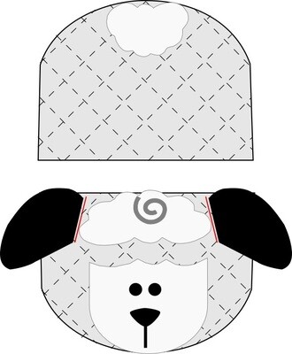 Lamb animal oven mitt sewing machine pattern and tutorial