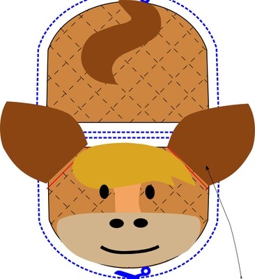 Horse animal oven mitt sewing machine pattern and tutorial