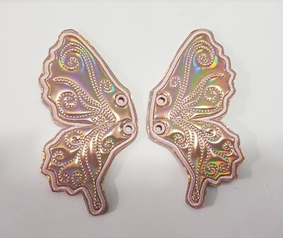 Butterfly 7 inch shoe wings custom colors and fabrics