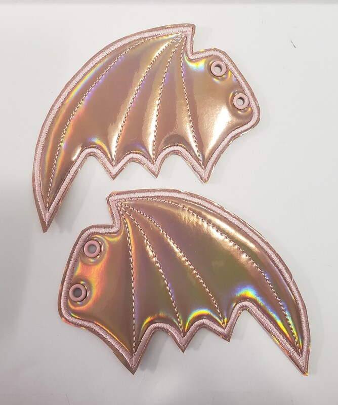 Bat shoe wings Larger size for boots &amp; skates