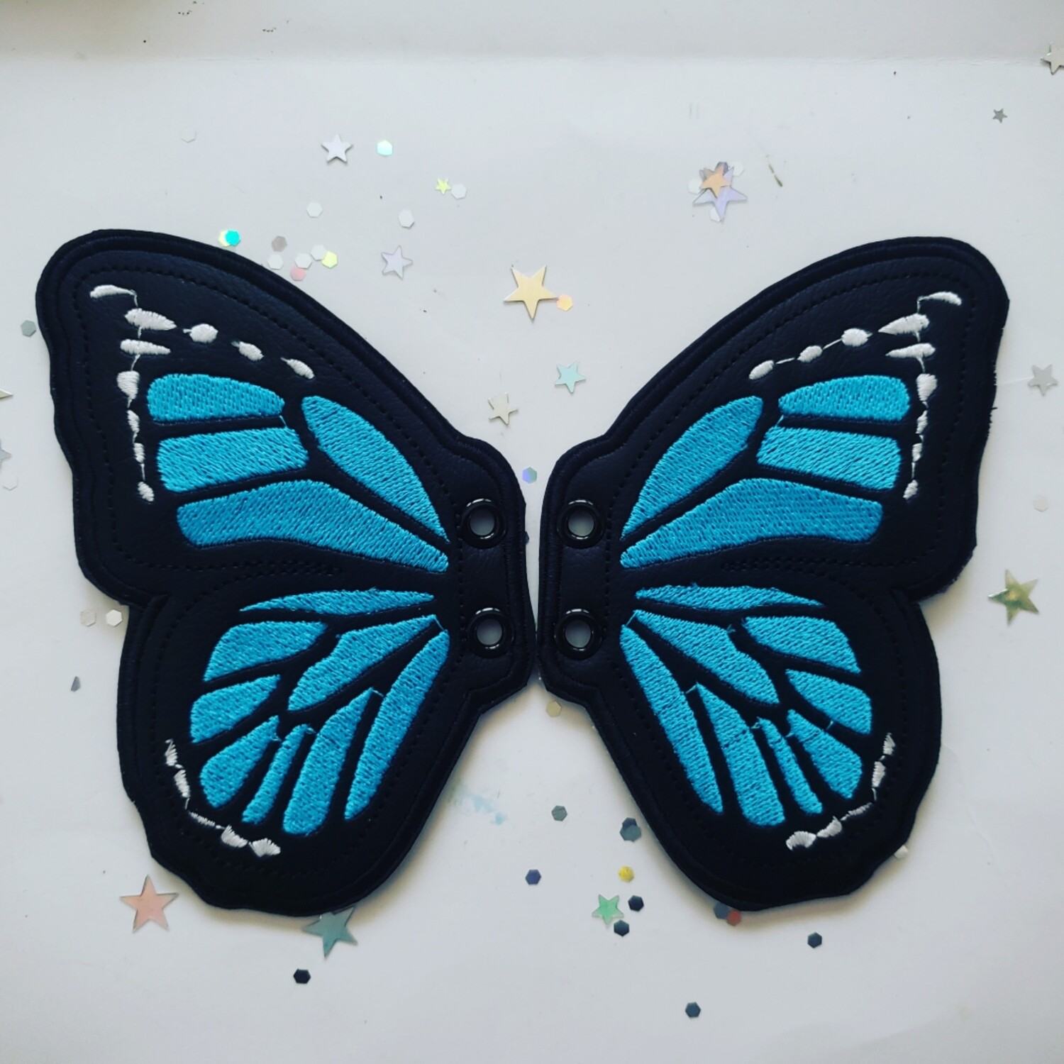 Butterfly monarch 5 inch shoe wings in custom colors