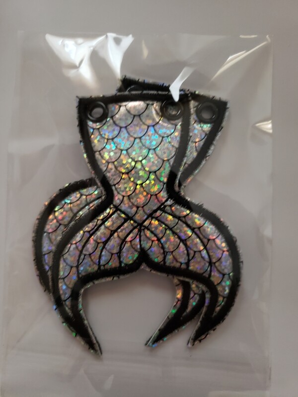 Mermaid tail holo shoe wings rts