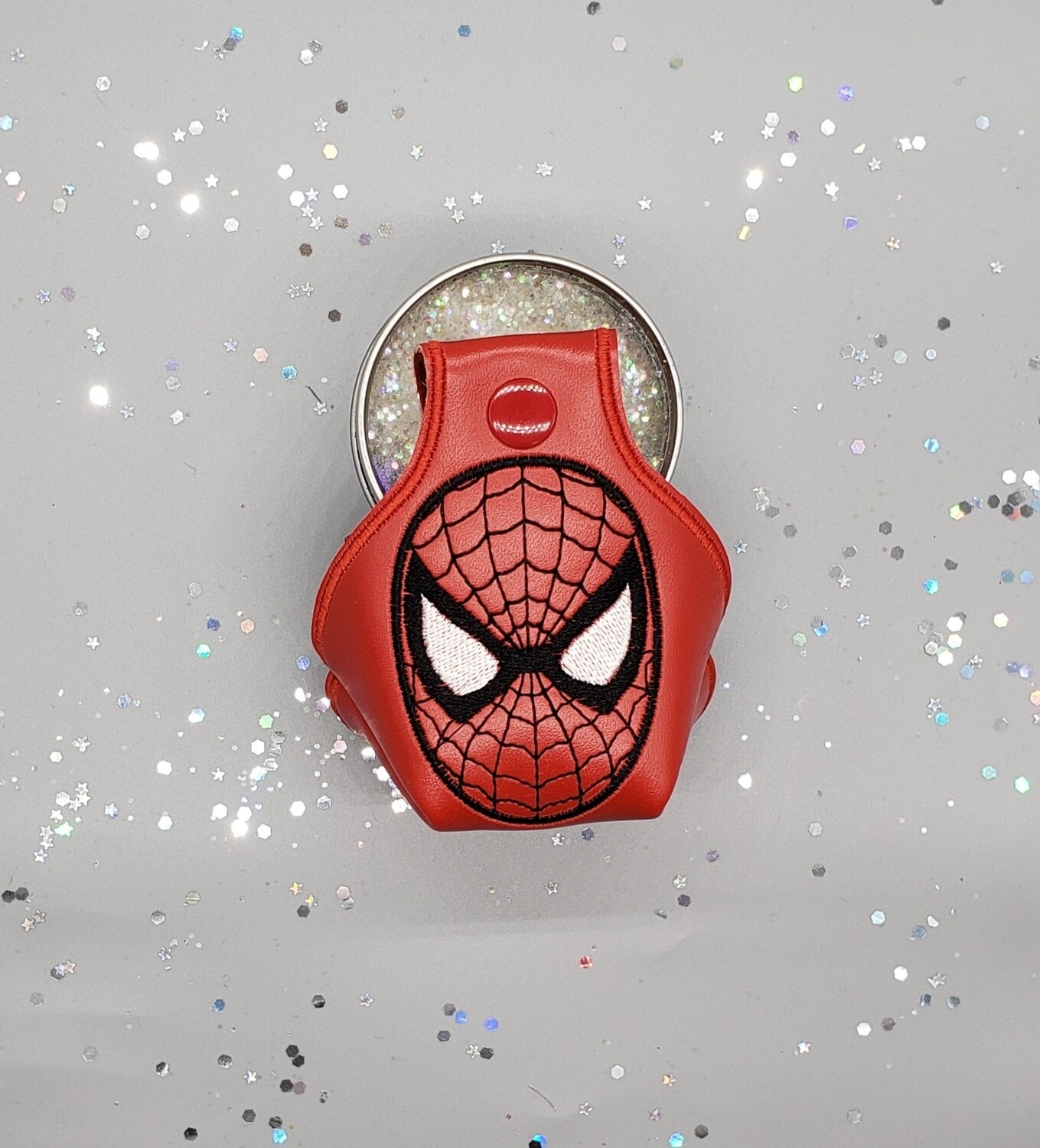 custom order of Spider-Man and cinnamon roll character toe guards