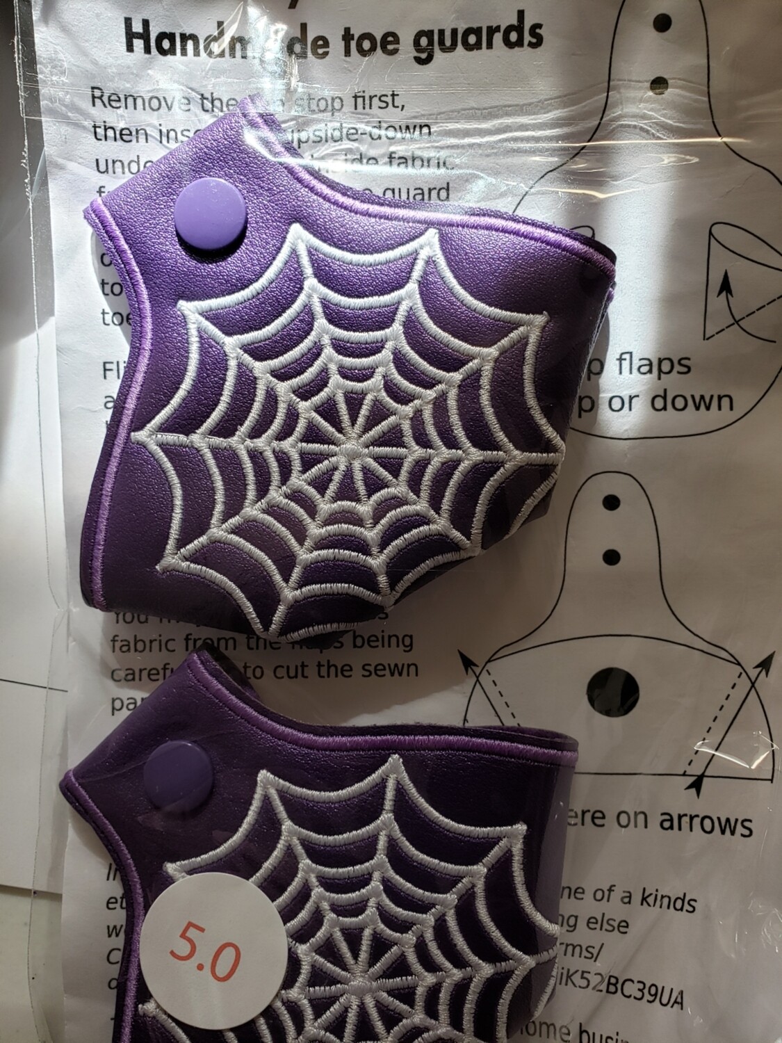 spiderweb purple Toe guards lg