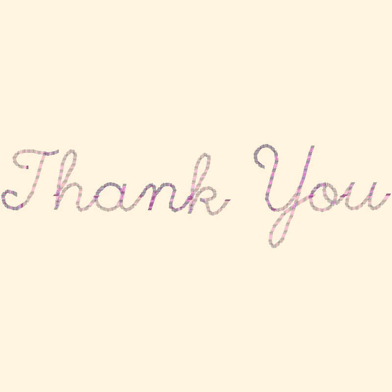 Hand digitized script connecting line font - Modified for stitching on card stock - machine embroidery