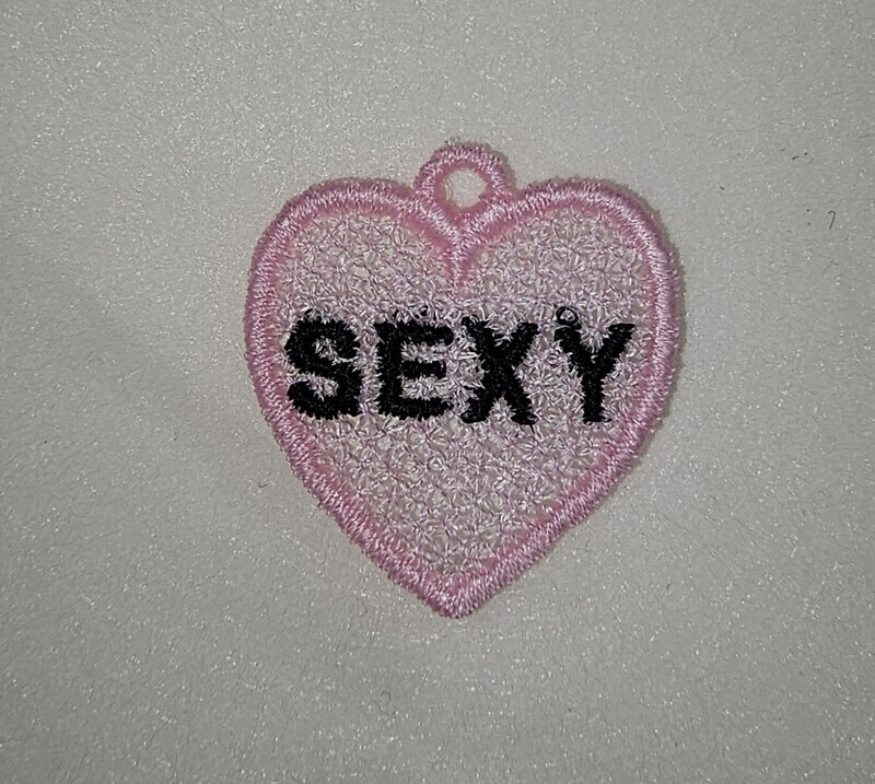 Conversation Hearts NICE set3 Freestanding lace machine embroidery design 8 different designs for earrings, pendants, bracelets and  charms