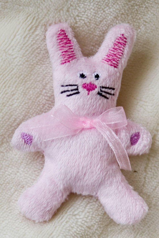 Bunny Rabbit stuffie in the hoop embroidery design