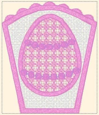 easter egg fsl lace bowl embroidery design