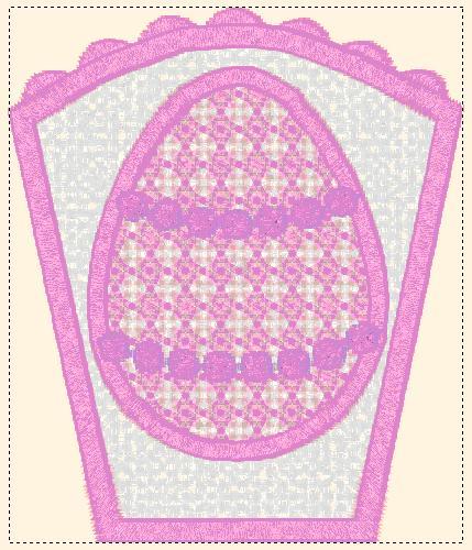 easter egg fsl lace bowl embroidery design