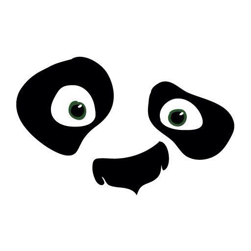 Panda Iron on heat transfer