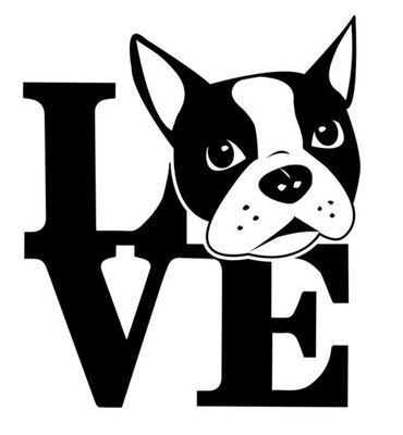 Love Dog Iron on heat transfer