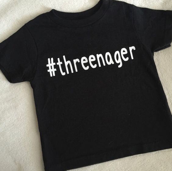 Threenager Iron on heat transfer