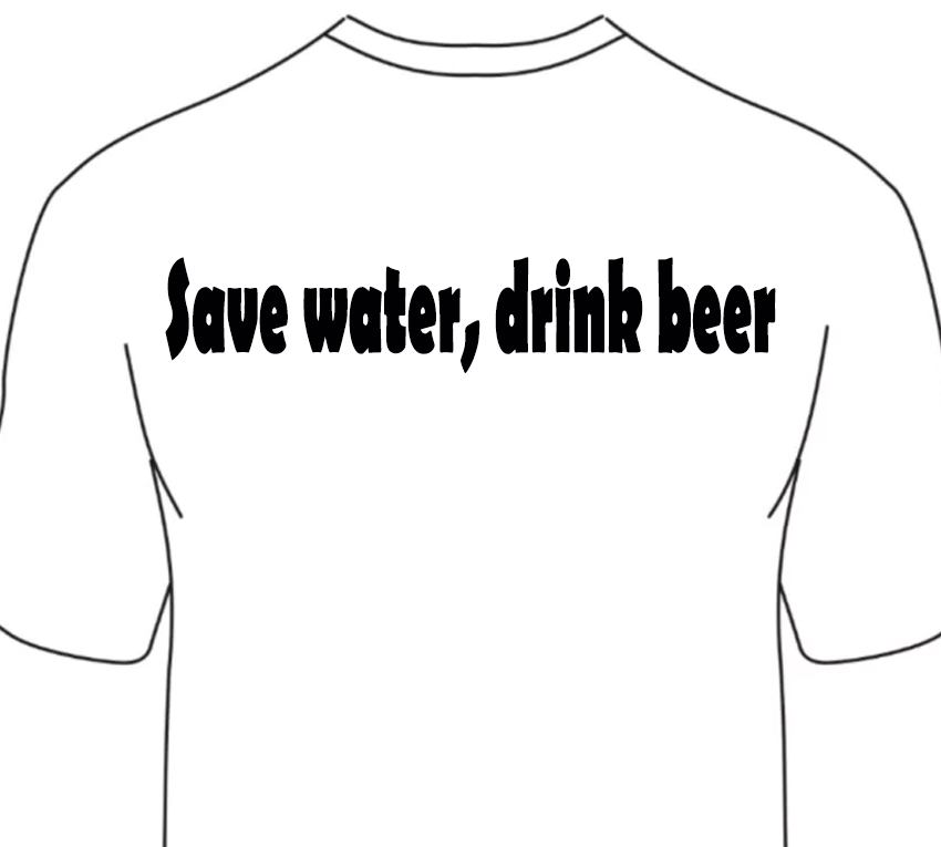 Save water, drink beer (heat transfer)