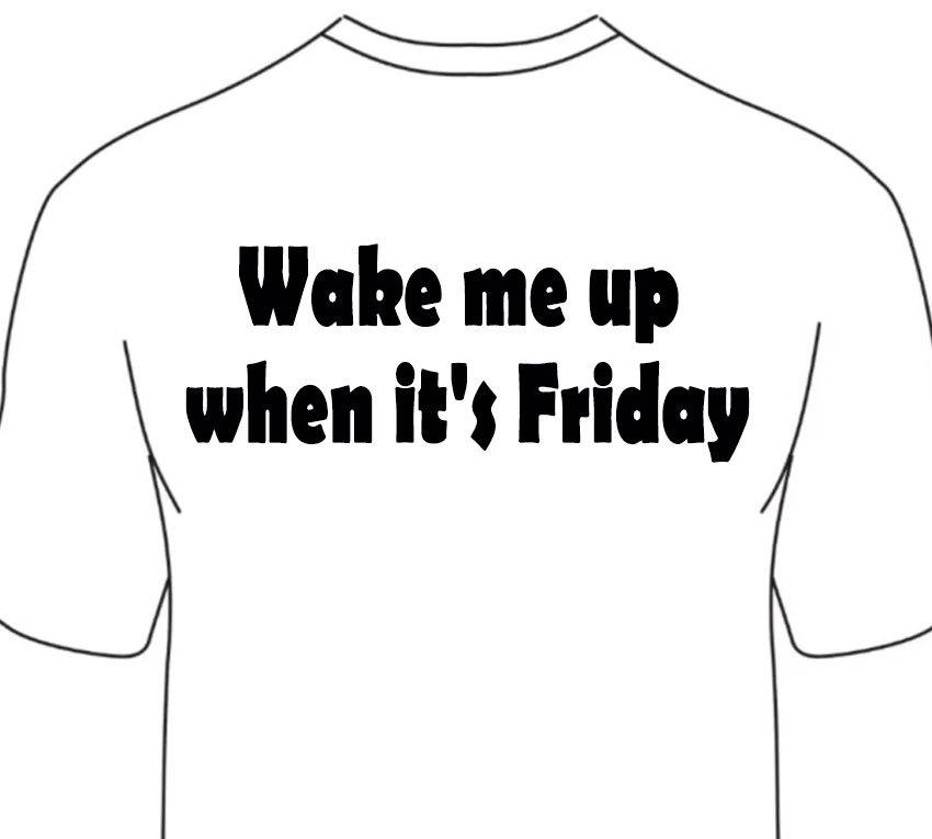 Wake me up when it&#39;s Friday (heat transfer)