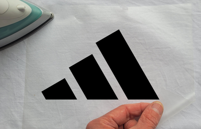 Adidas Iron-On Logo – Premium Heat Transfer for T-Shirts, Hoodies, and Bags – DIY Clothing Customization