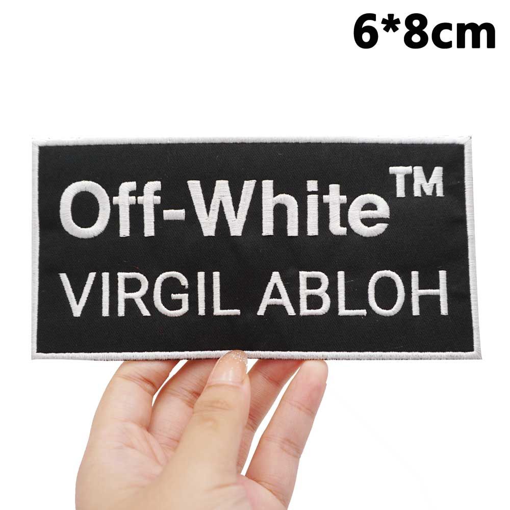 Off-White TM VIRGILABLOH PATCH BB144-1 Embroidered Patch - Heat Apply