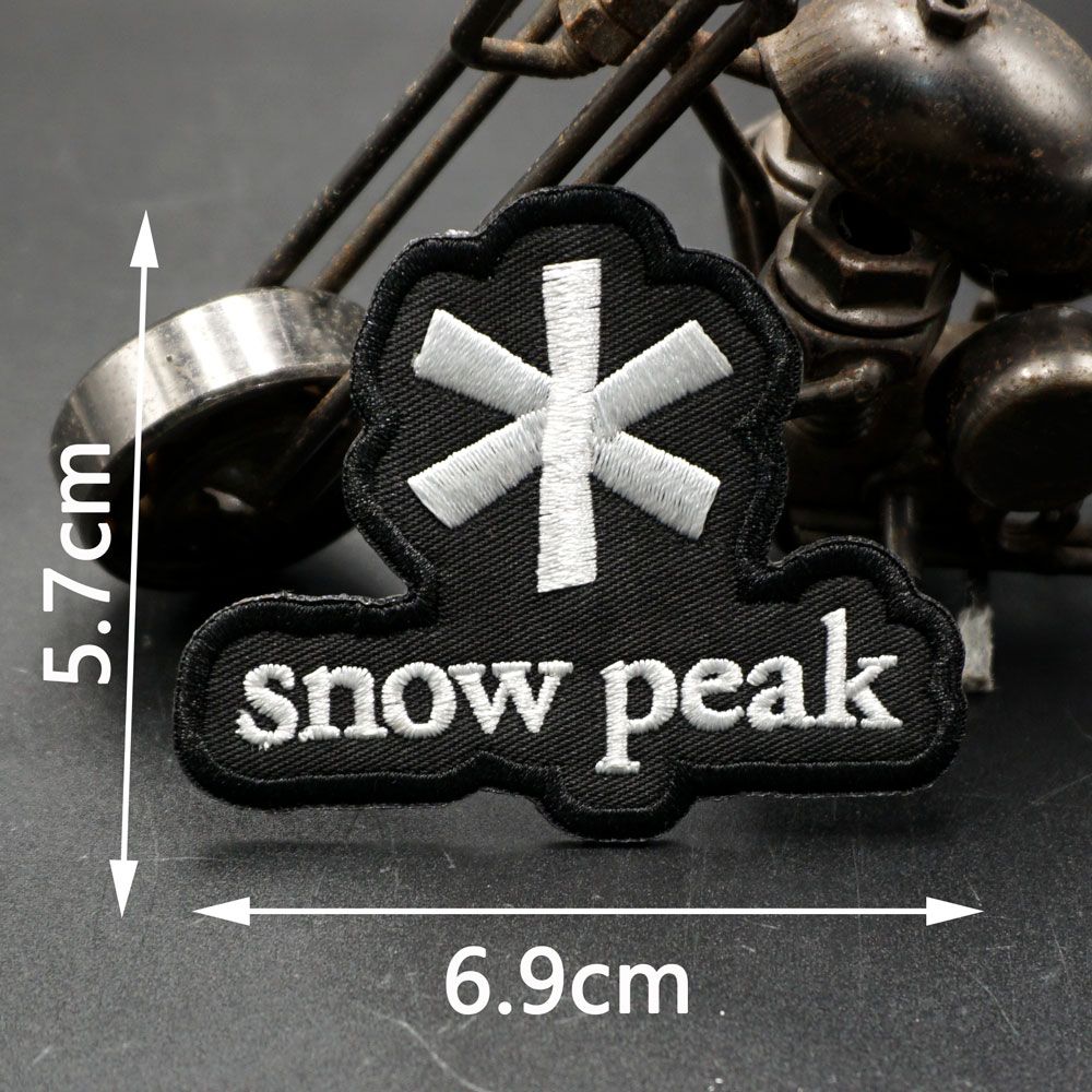 SNOW PEAK PATCH BB141-2 Embroidered Patch - Heat Apply