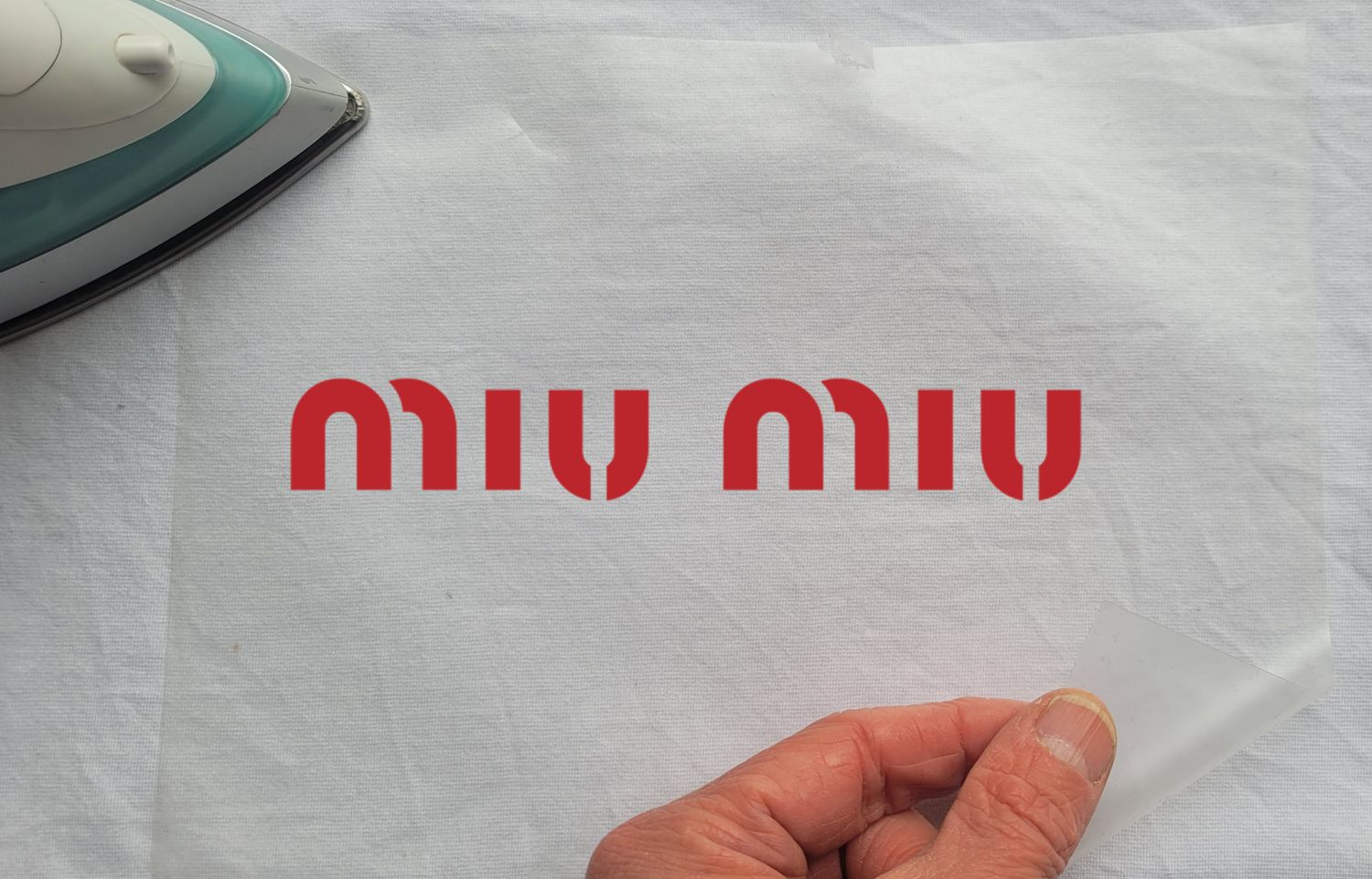 Miu Miu Logo Iron-On Patch (HTV Transfer)